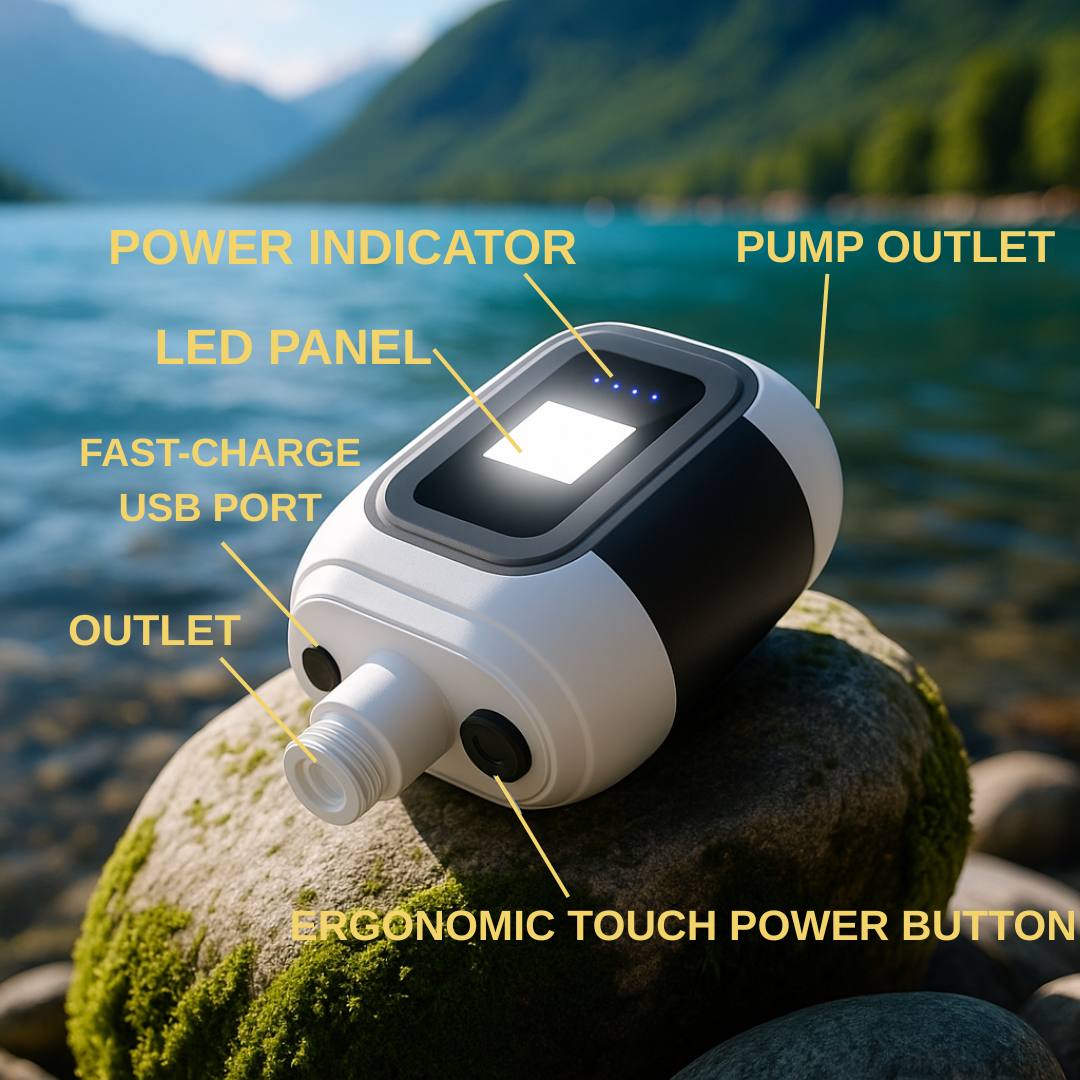 Outdoor Portable Shower – 2-in-1 Camping & Travel Use with Light
